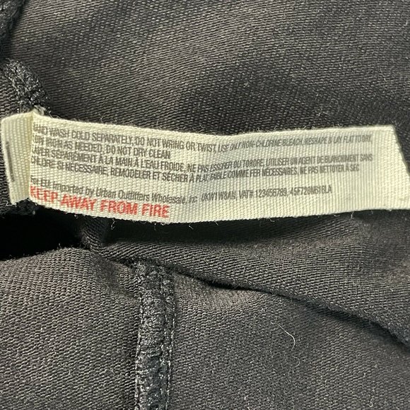 Intimately Free People Black Peekaboo Lace Slip Dress Scallop Hem Size S/M - Picture 11 of 12